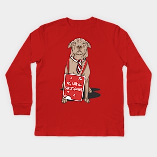 Ops, I ate all Santa's cookies Kids Long Sleeve T-Shirt